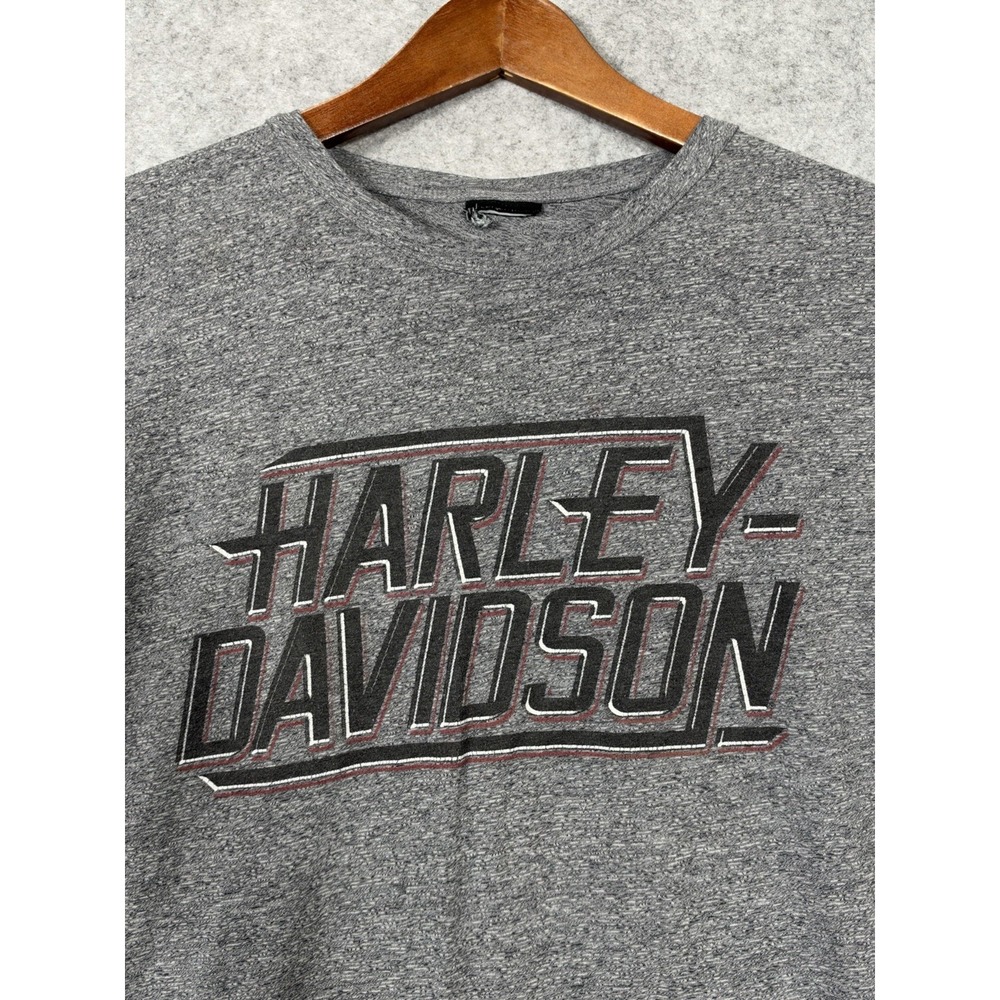 Harley Davidson T Shirt Mens Large Gray St Jerome Quebec Motorcycle Graphic